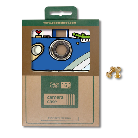 Paper Case - Hand Drawing (Blue)