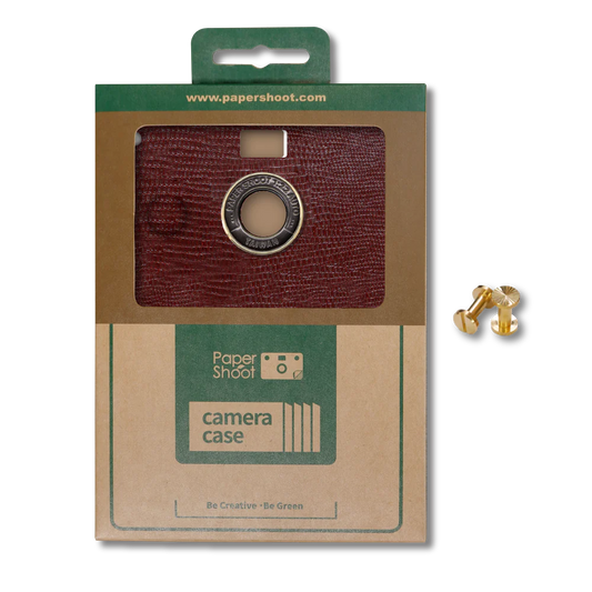 Leather Case - Burgundy Red