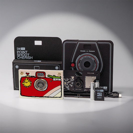 Paper Camera - Hand Drawing (Red)