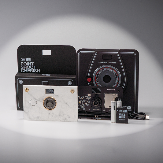 Paper Camera - Stone Pattern (Arabescato Corchia)