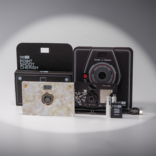 Paper Camera - Stone Pattern (Jade)