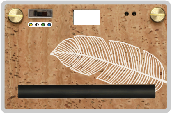 Cork Case - White Leaf