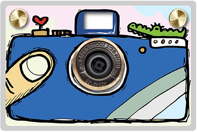 Paper Case : Hand Drawing (Blue)