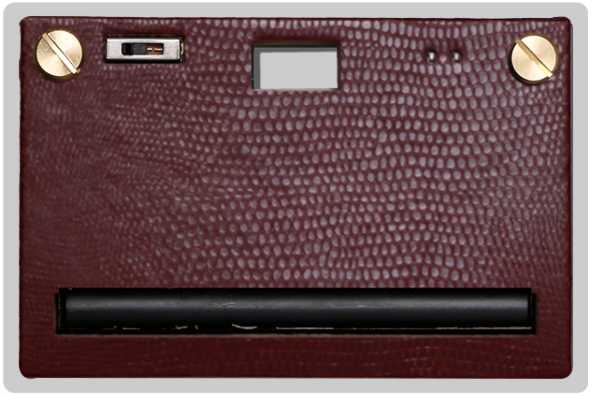 Leather Case - Burgundy Red