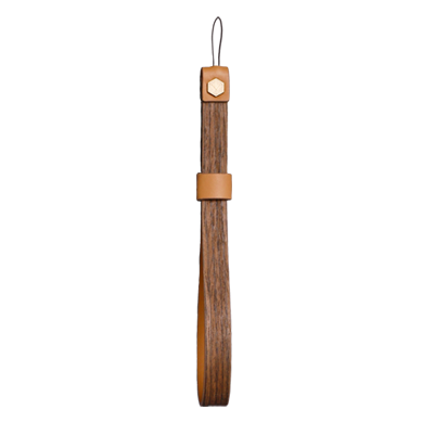 Walnut Wooden Leather Hand Strap