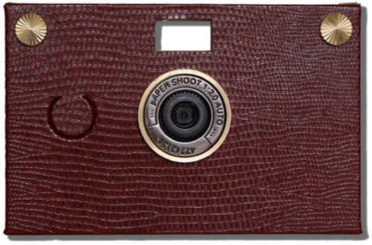 Leather Camera : Burgundy Red