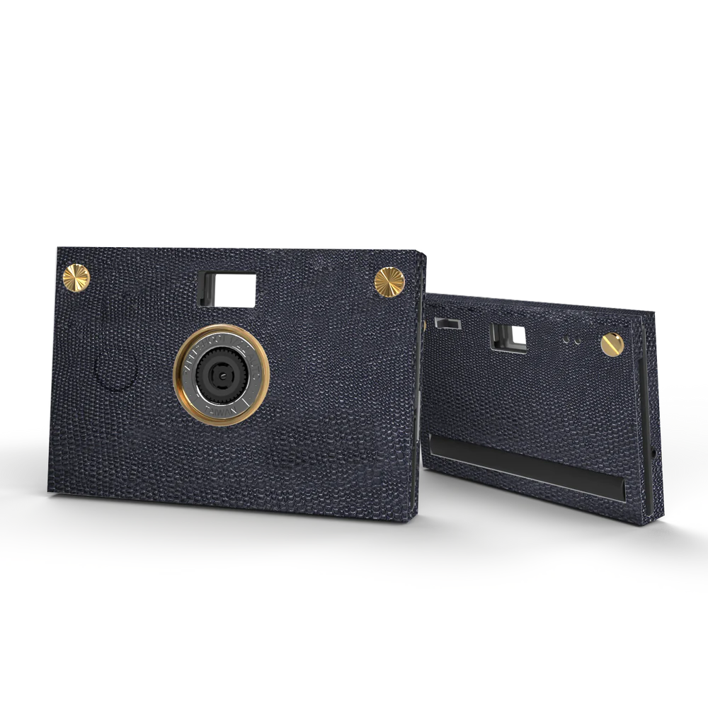 Leather Camera : Midnight Blue