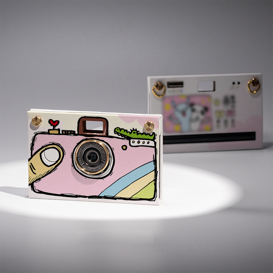Paper Camera - Hand Drawing (Pink)