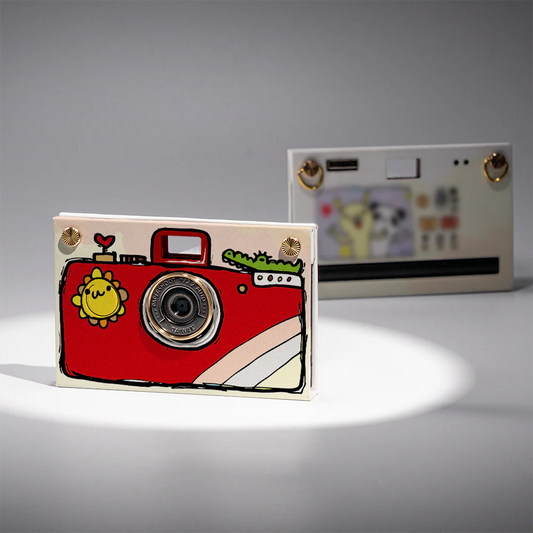 Paper Camera - Hand Drawing (Red)